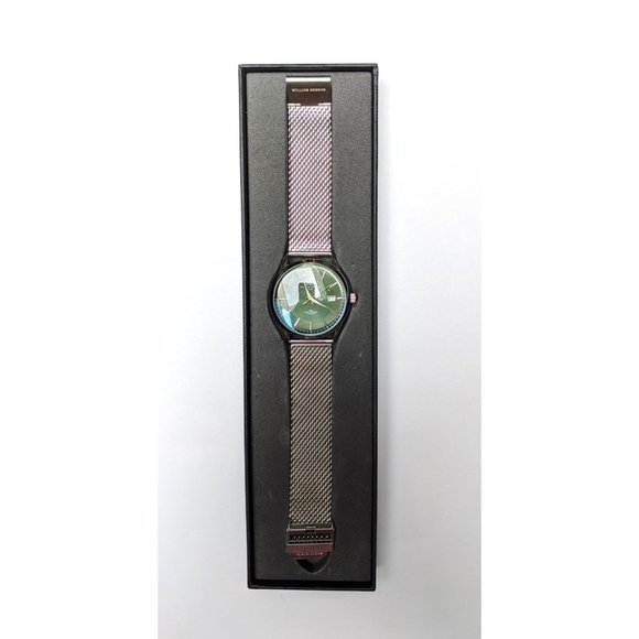 NWOT William Gregor Green Stainless Steel Watch - Picture 3 of 4